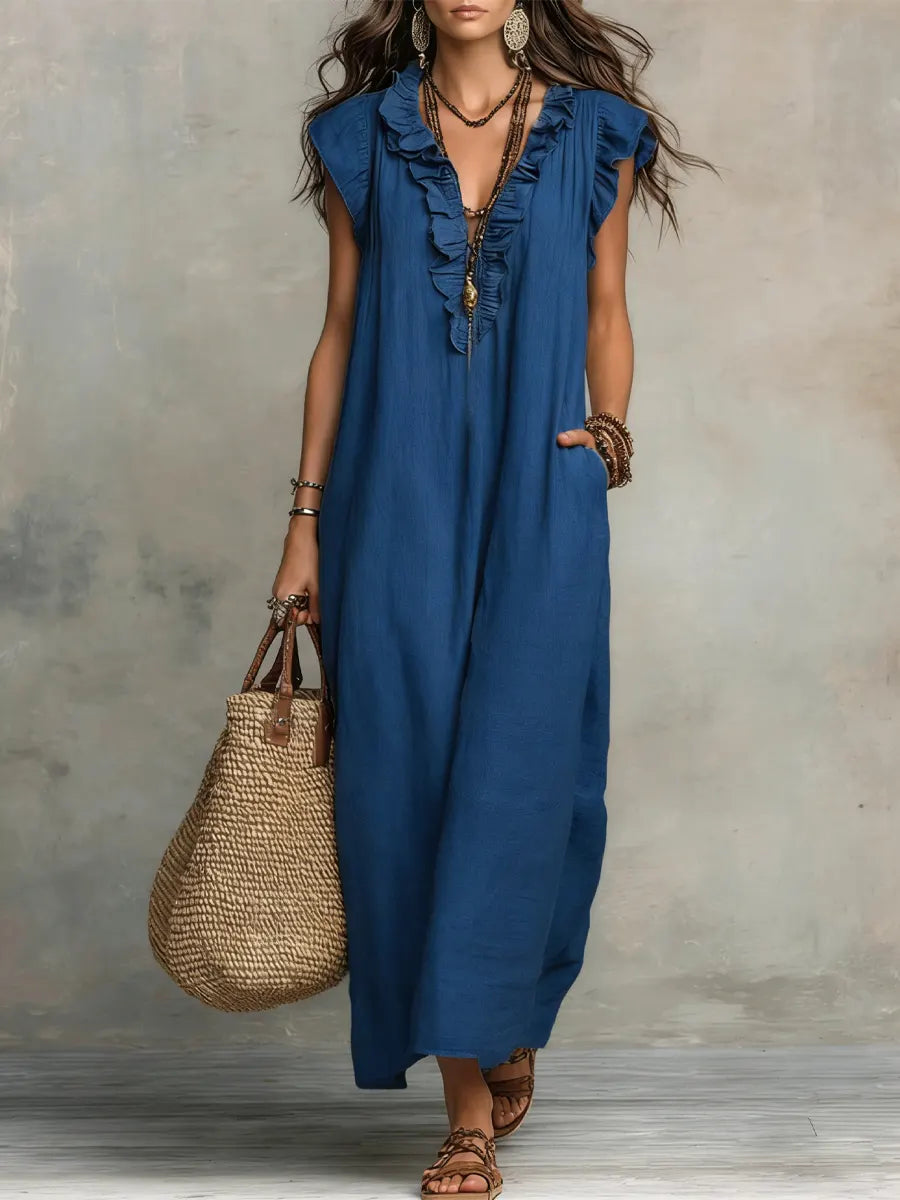 Camélia - Vestido largo de estilo bohemio