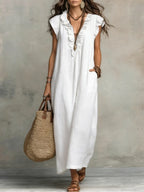 Camélia - Vestido largo de estilo bohemio