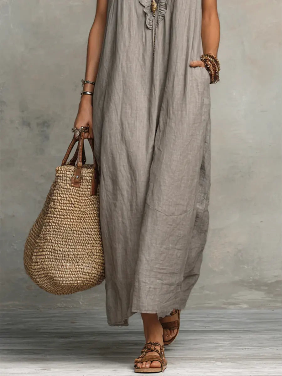 Camélia - Vestido largo de estilo bohemio