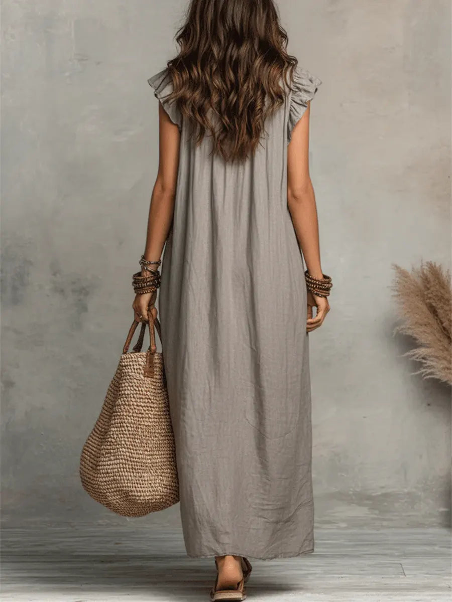 Camélia - Vestido largo de estilo bohemio