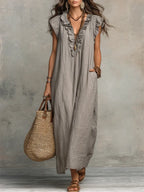 Camélia - Vestido largo de estilo bohemio