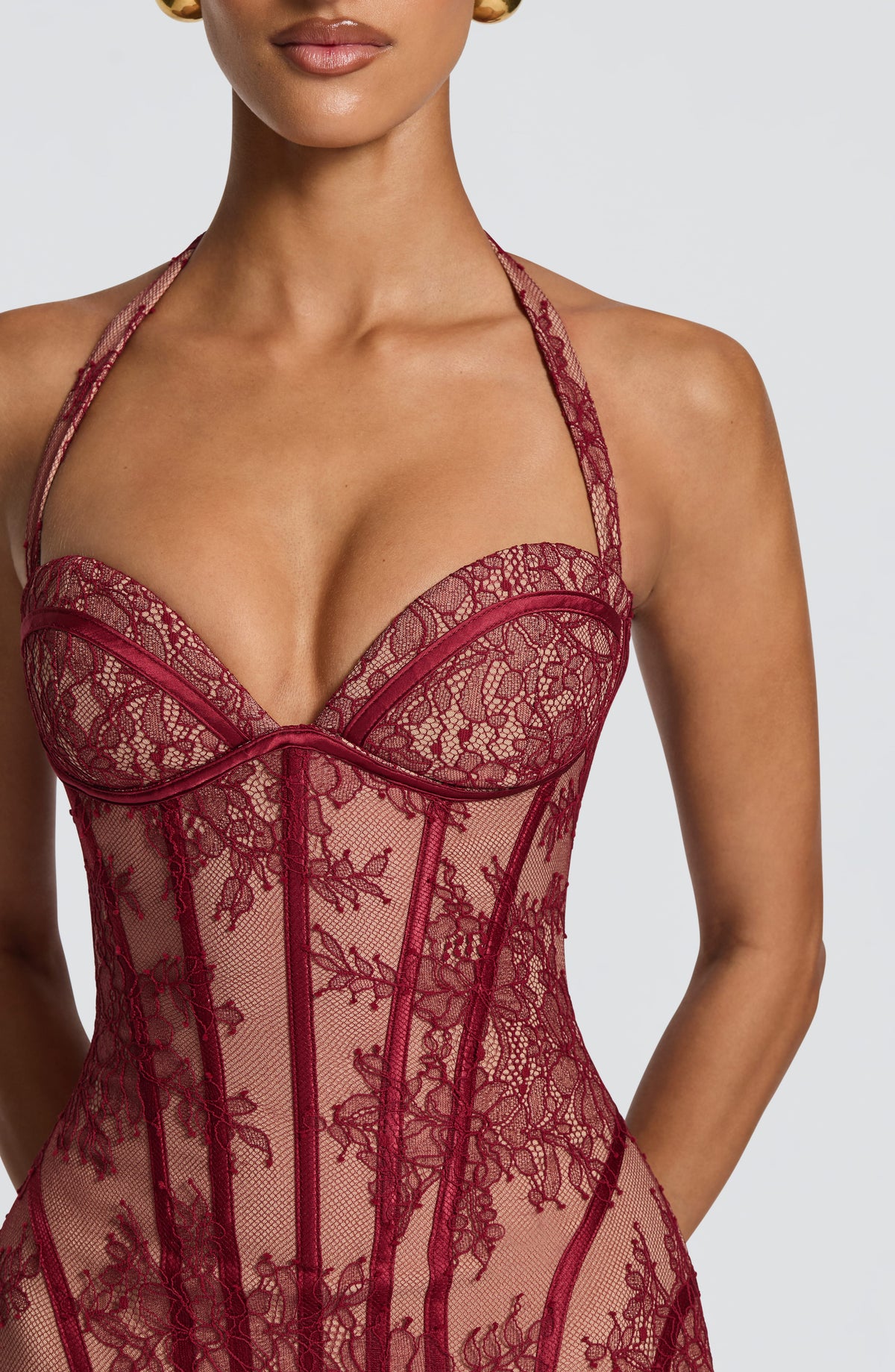 Rosa — Vestido Maxi con Corsé