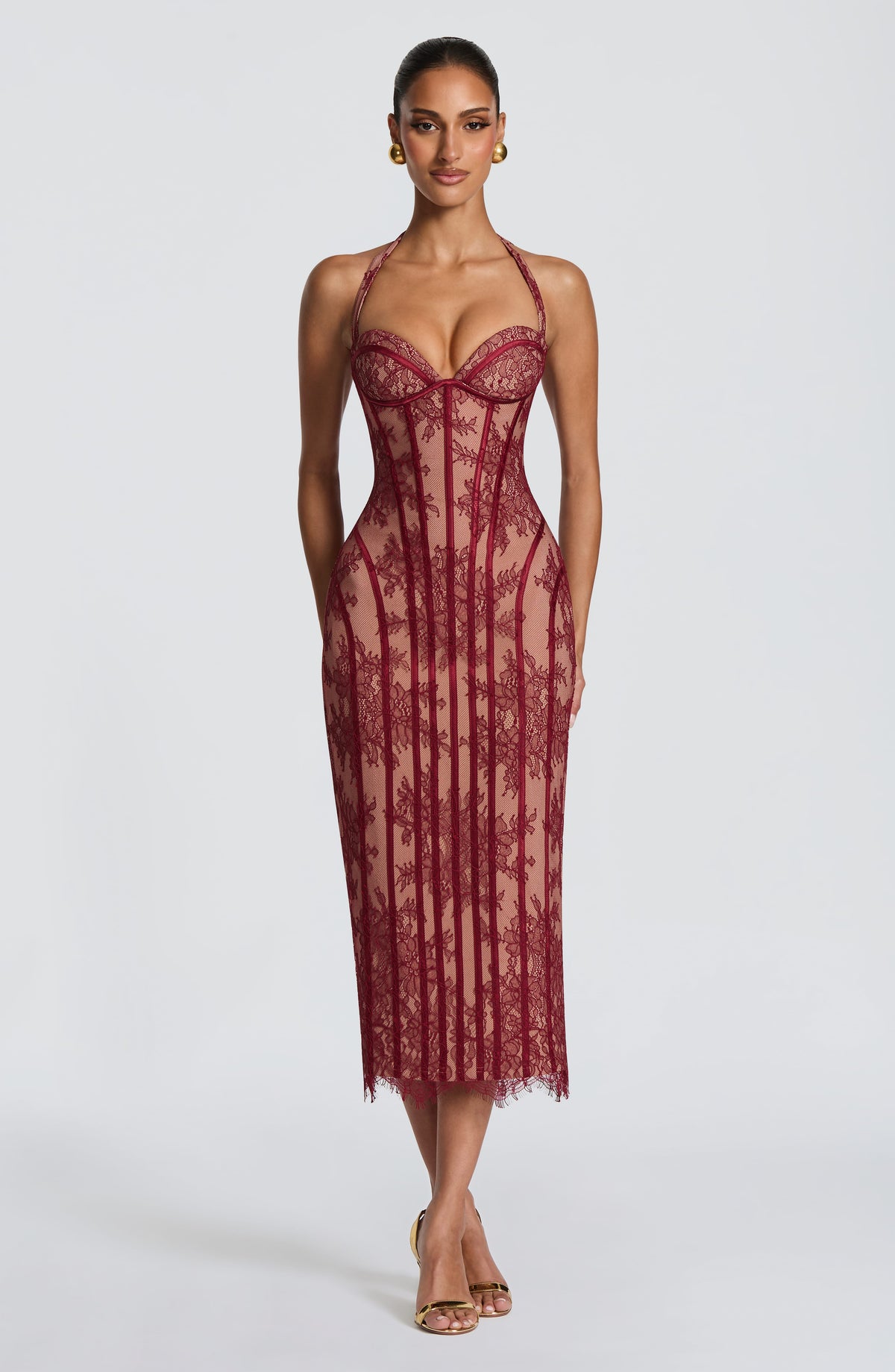 Rosa — Vestido Maxi con Corsé