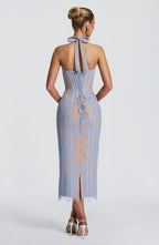 Rosa — Vestido Maxi con Corsé