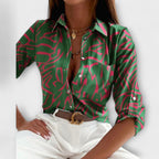 Laura - Blusa con cuello clásico
