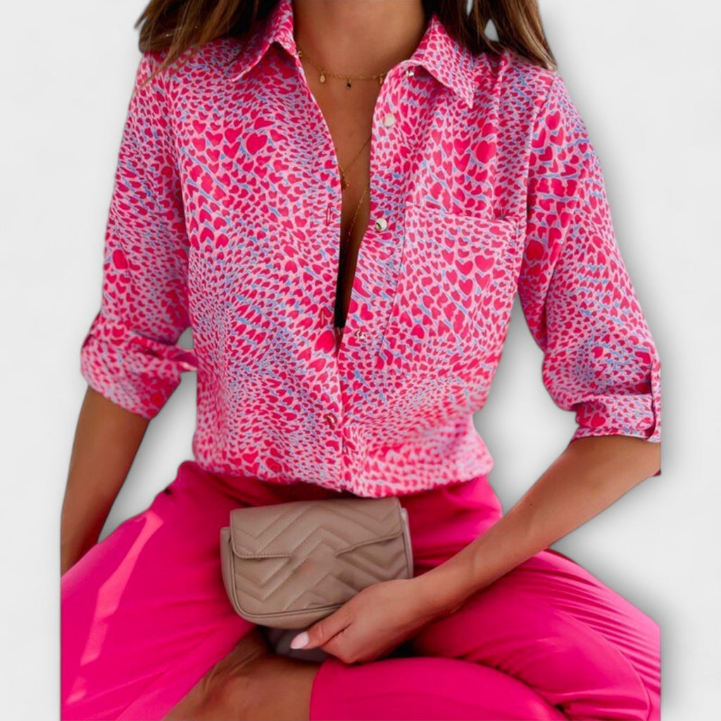 Laura - Blusa con cuello clásico