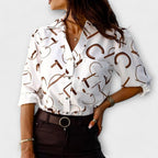 Laura - Blusa con cuello clásico